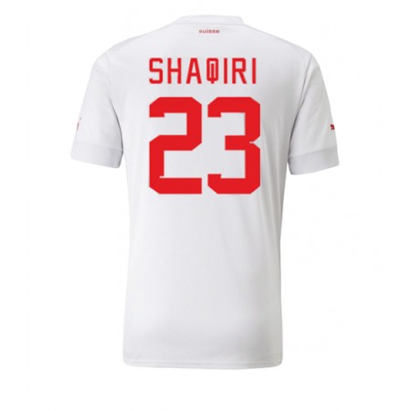 Camiseta de fútbol Suiza Xherdan Shaqiri 23 2ª equipación Copa Mundo 2022 Camiseta de fútbol Suiza Xherdan Shaqiri 23 2ª equipación Copa Mundo 2022